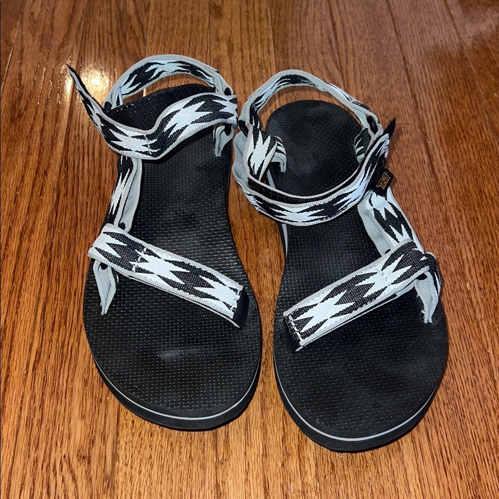 Teva Midform Universal Halcon Black & White Multicolor Women’s Sandal Size 9